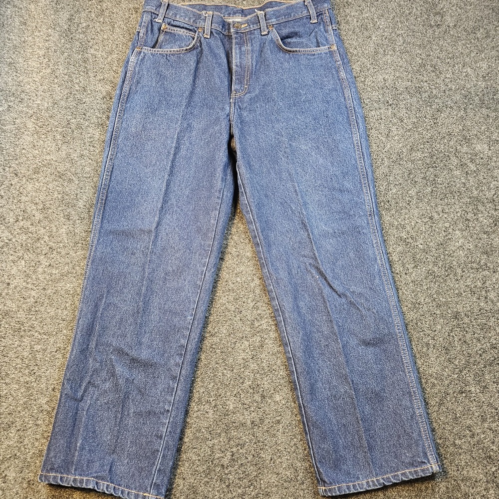Dickies Jeans Mens 36x29 Blue 100% Cotton 5 Pocket Straight Leg Work Denim